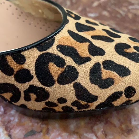 Adrienne Vittadini leather calf hair, leopard print, size 7, barely worn. - Picture 3 of 6